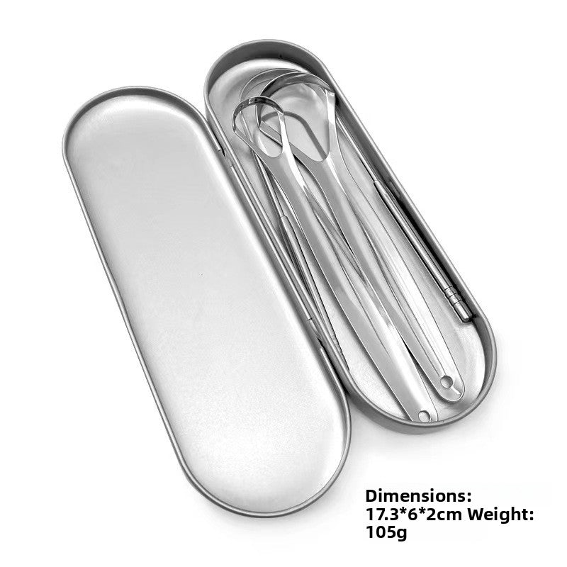 Stainless Steel Tongue Scraper – 6 Styles