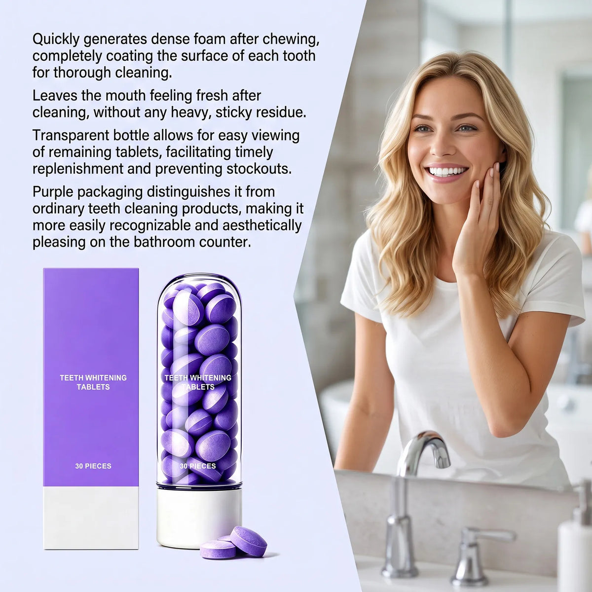 Purple Toothpaste Tablets