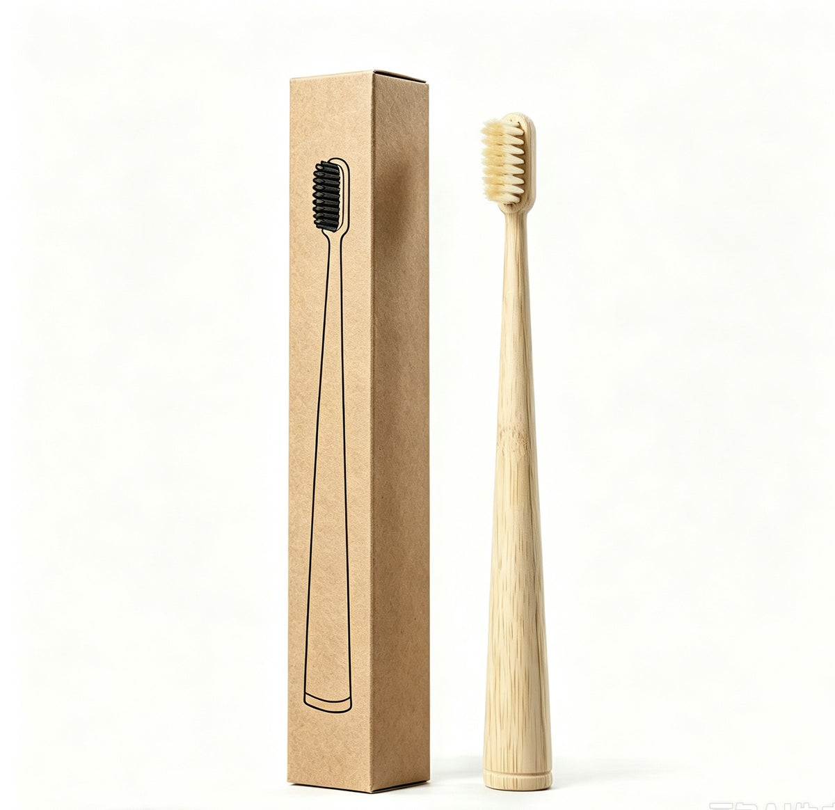 Bamboo Toothbrush with Natural Bristles (Pig or Horse Hair)